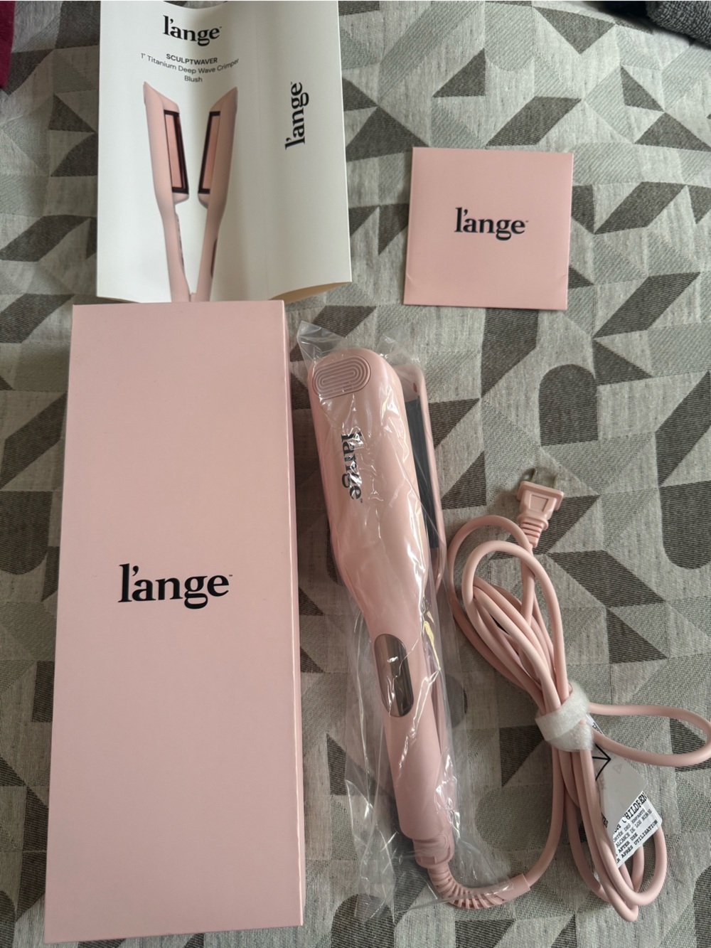 Lange Pink Hair Sculptwaver Styling Iron Used 1x Wave Crimper Beachy Mermaid